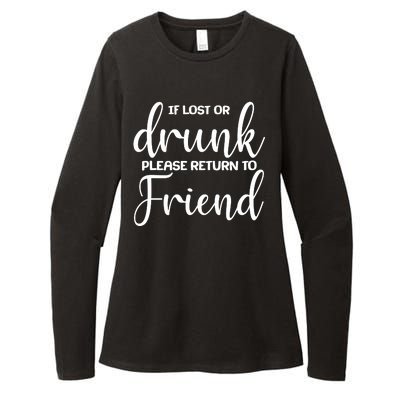 If Lost or Drunk Please Return to Friend Womens CVC Long Sleeve Shirt