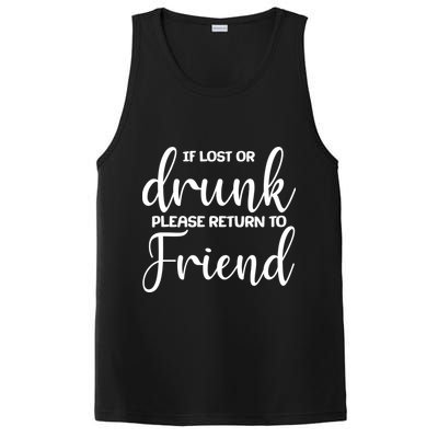 If Lost or Drunk Please Return to Friend PosiCharge Competitor Tank