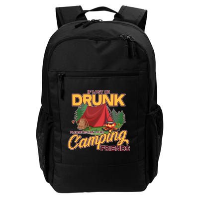 If Lost Or Drunk Return To My Camping Friends Backpack