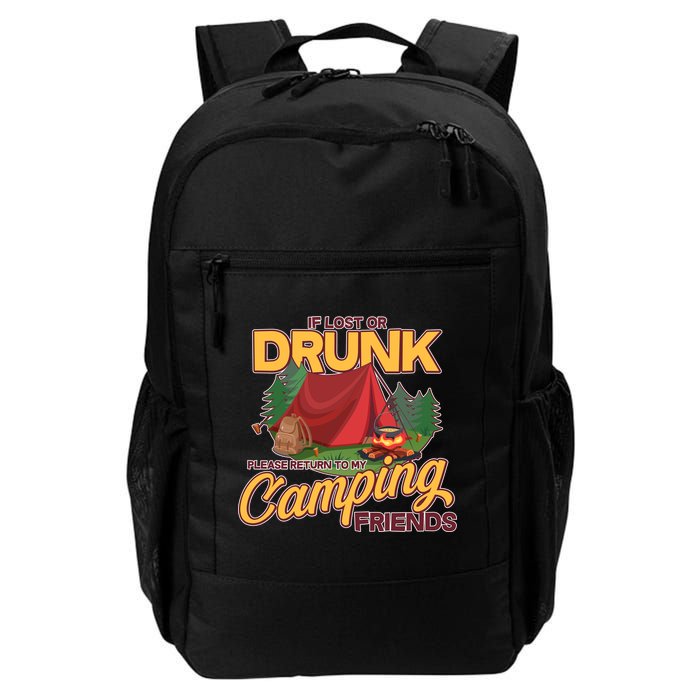If Lost Or Drunk Return To My Camping Friends Backpack