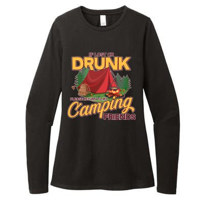 If Lost Or Drunk Return To My Camping Friends Womens CVC Long Sleeve Shirt