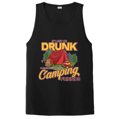 If Lost Or Drunk Return To My Camping Friends PosiCharge Competitor Tank