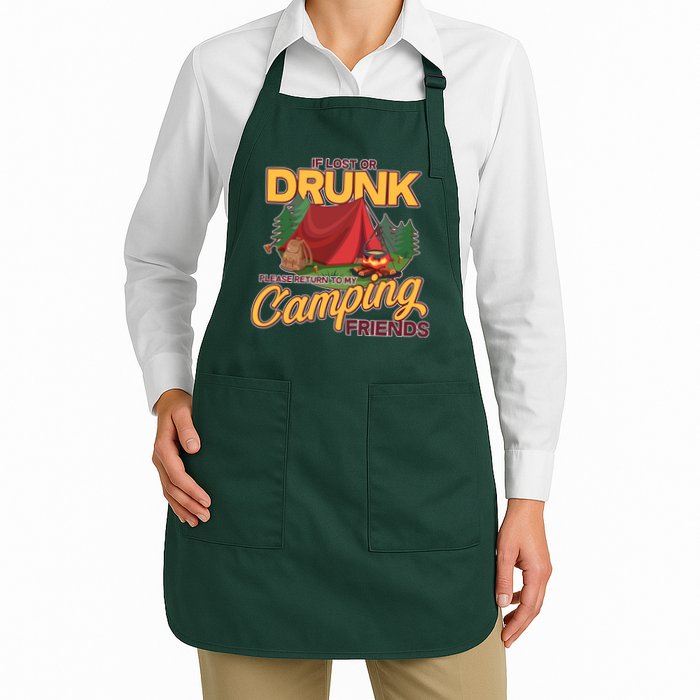 If Lost Or Drunk Return To My Camping Friends Apron