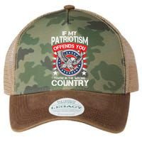 If My Patriotism Offends You You're In The Wrong Country Legacy Tie Dye Trucker Hat