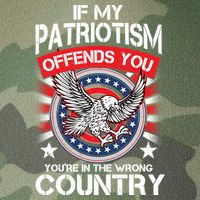 If My Patriotism Offends You You're In The Wrong Country Legacy Tie Dye Trucker Hat