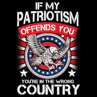 If My Patriotism Offends You You're In The Wrong Country Ladies PosiCharge Competitor Racerback Tank