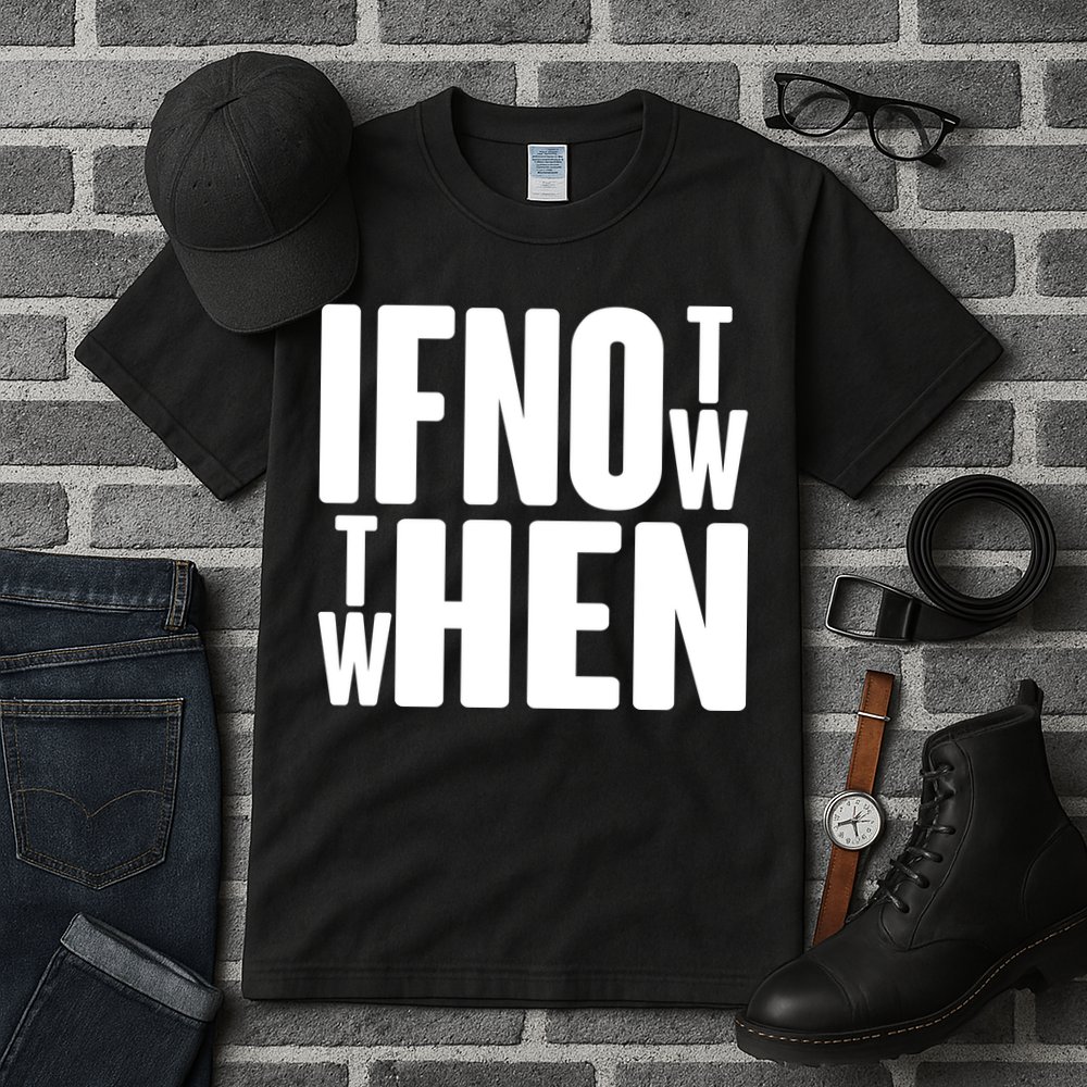 If Not Now Then When Tall T-Shirt