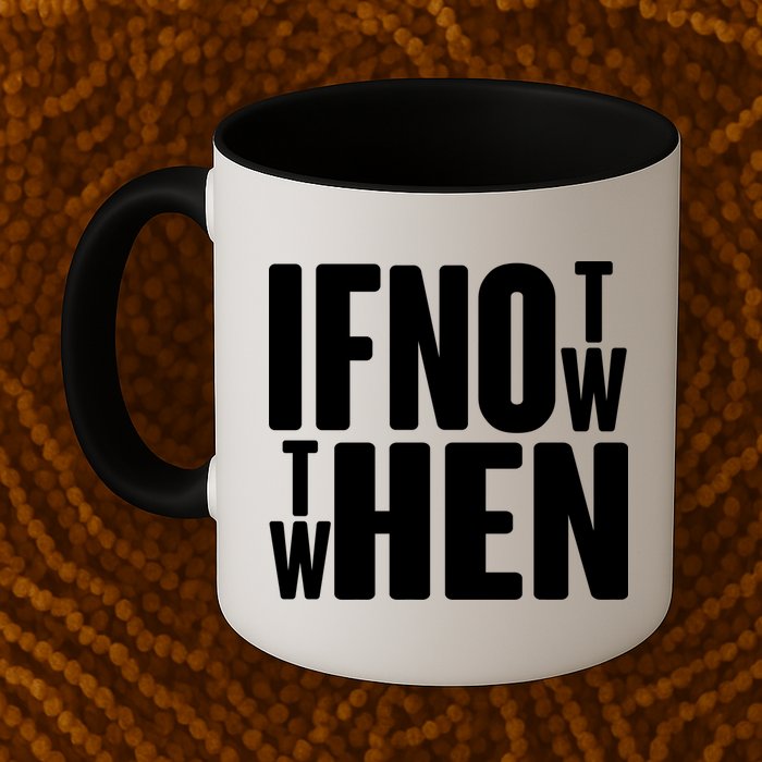 If Not Now Then When Mug
