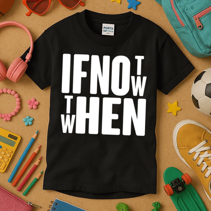 If Not Now Then When Kids T-Shirt