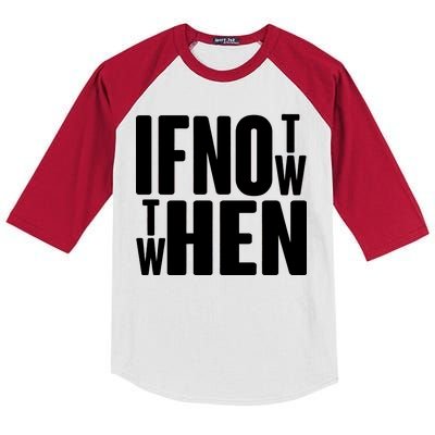 If Not Now Then When Kids Colorblock Raglan Jersey