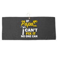If Papa Can't Fix It No One Can Large Microfiber Waffle Golf Towel