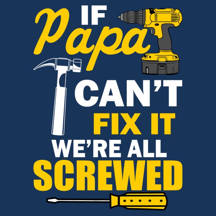 If Papa Can't Fix We're All Screwed 16 in Basic Backpack