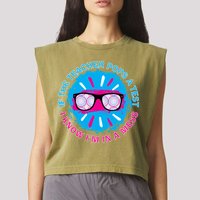 If The Teacher Pops A Test I Know I'm In A Mess Garment-Dyed Women's Muscle Tee