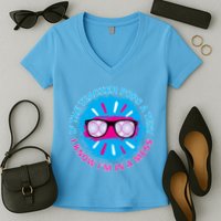 If The Teacher Pops A Test I Know I'm In A Mess Women's V-Neck T-Shirt