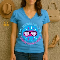 If The Teacher Pops A Test I Know I'm In A Mess Women's V-Neck T-Shirt