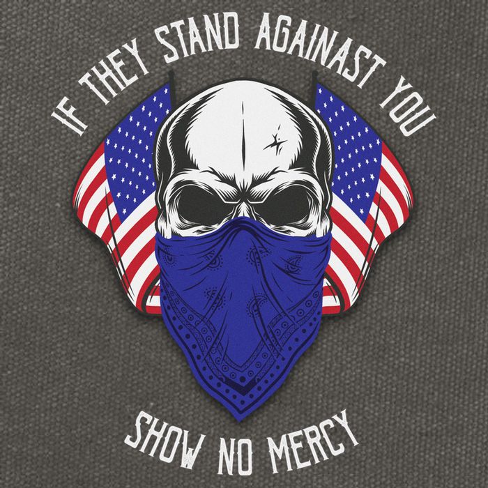 If They Stand Against Show No Mercy Cotton Canvas Backpack