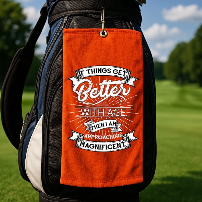 If Things Get Better With Age Then I Am Approaching Magnificent  Golf Towel
