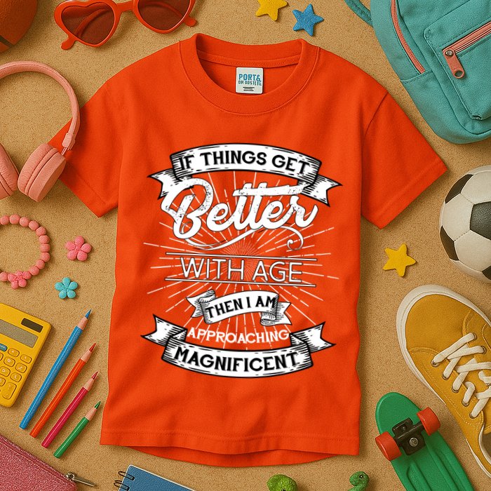 If Things Get Better With Age Then I Am Approaching Magnificent  Kids T-Shirt
