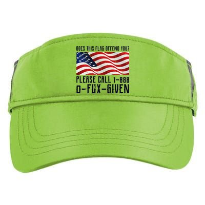 If This Flag Offend You Call 1 888-0-Fux-Given Adult Drive Performance Visor