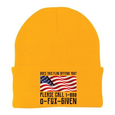 If This Flag Offend You Call 1 888-0-Fux-Given Knit Cap Winter Beanie