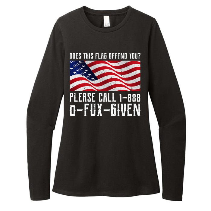 If This Flag Offend You Call 1 888-0-Fux-Given Womens CVC Long Sleeve Shirt