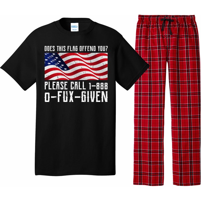 If This Flag Offend You Call 1 888-0-Fux-Given Pajama Set