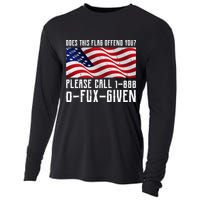 If This Flag Offend You Call 1 888-0-Fux-Given Cooling Performance Long Sleeve Crew