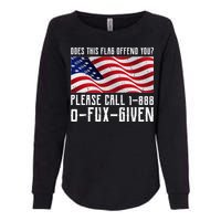 If This Flag Offend You Call 1 888-0-Fux-Given Womens California Wash Sweatshirt