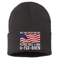 If This Flag Offend You Call 1 888-0-Fux-Given Sustainable Knit Beanie