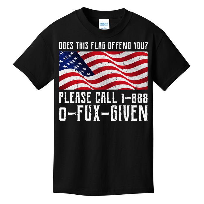 If This Flag Offend You Call 1 888-0-Fux-Given Kids T-Shirt