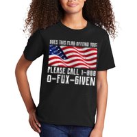 If This Flag Offend You Call 1 888-0-Fux-Given Kids T-Shirt