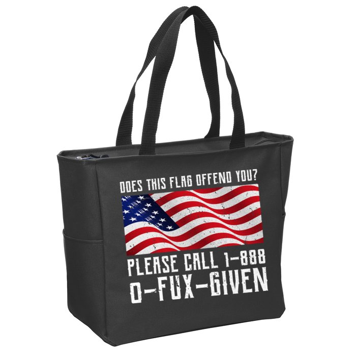 If This Flag Offend You Call 1 888-0-Fux-Given Zip Tote Bag