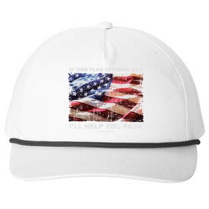 If This Flag Offends You I'll Help You Pack Snapback Five-Panel Rope Hat