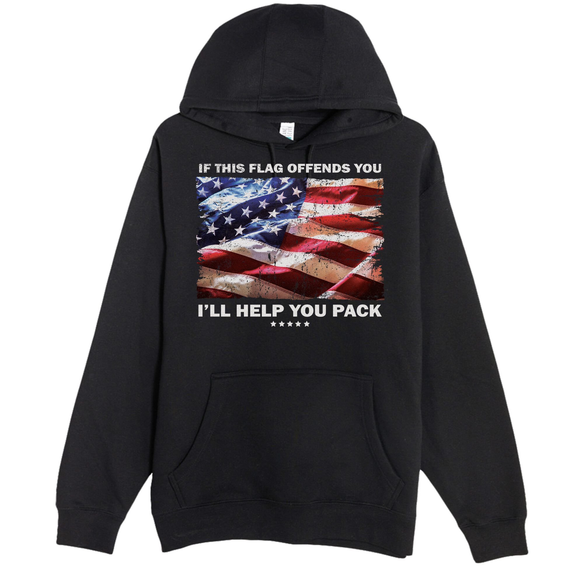 If This Flag Offends You I'll Help You Pack Premium Pullover Hoodie