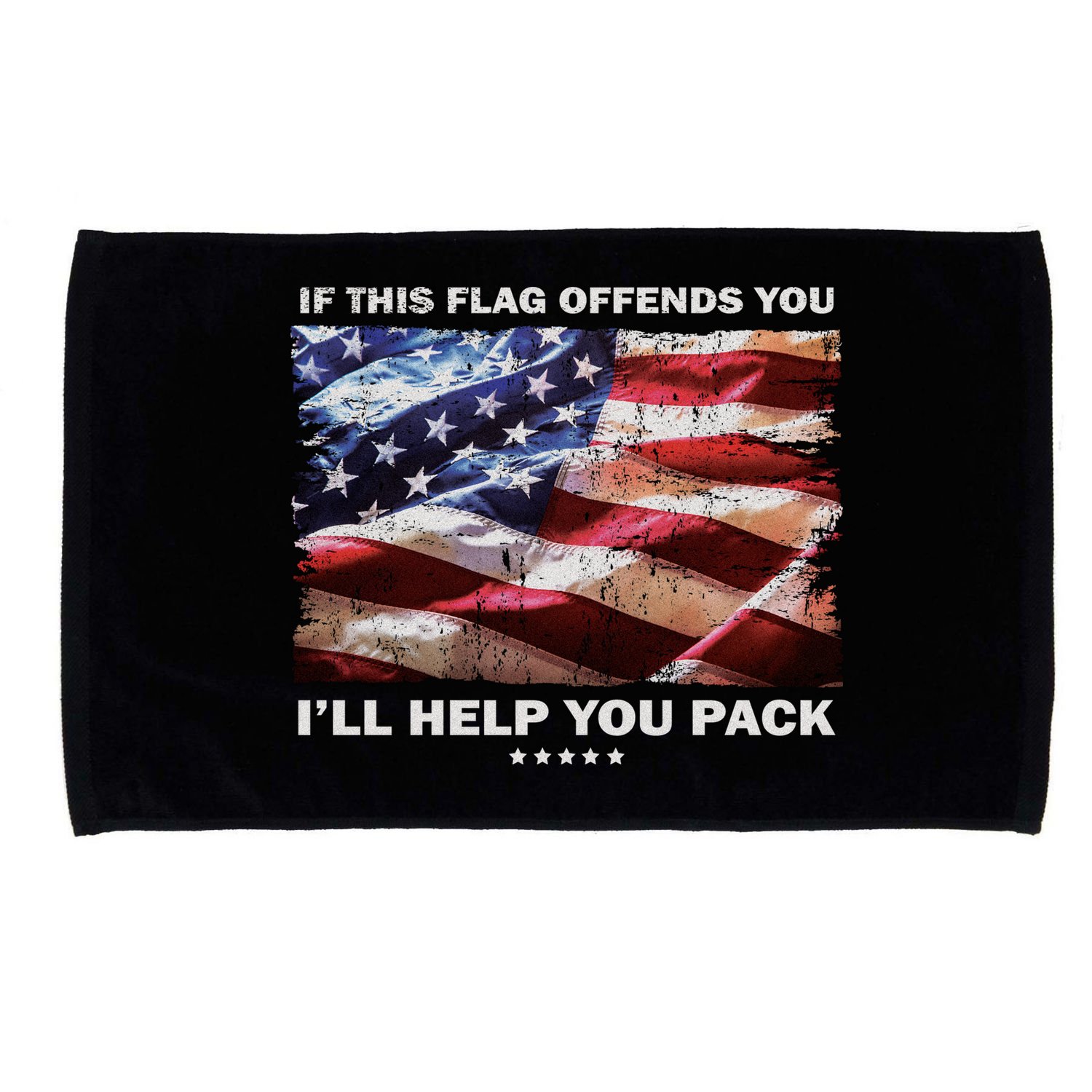 If This Flag Offends You I'll Help You Pack Microfiber Hand Towel