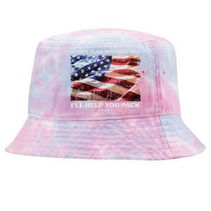 If This Flag Offends You I'll Help You Pack Tie-Dyed Bucket Hat