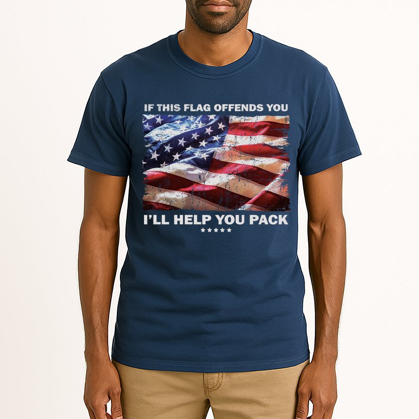 If This Flag Offends You I'll Help You Pack Tall T-Shirt