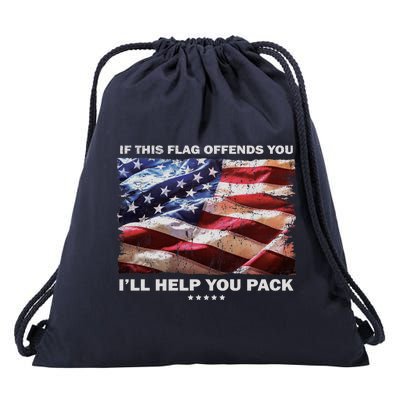 If This Flag Offends You I'll Help You Pack Drawstring Bag