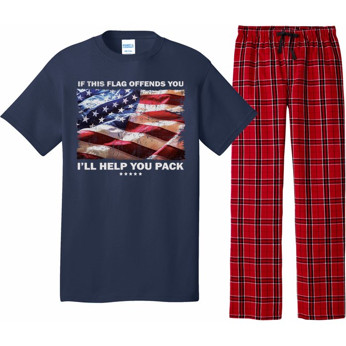 If This Flag Offends You I'll Help You Pack Pajama Set