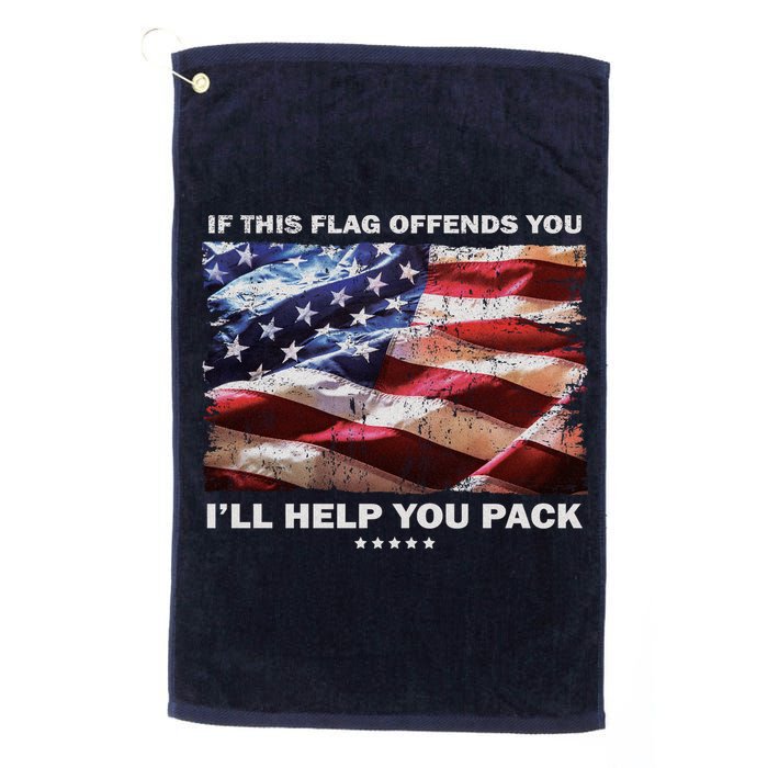 If This Flag Offends You I'll Help You Pack Golf Towel