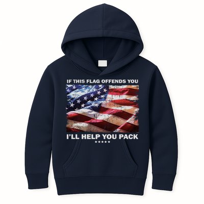 If This Flag Offends You I'll Help You Pack Kids Hoodie