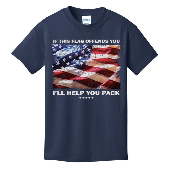 If This Flag Offends You I'll Help You Pack Kids T-Shirt