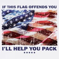 If This Flag Offends You I'll Help You Pack Garment-Dyed Sweatshirt