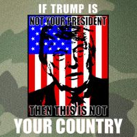 If Trump is Not Your President Then This is Not You Country Legacy Tie Dye Trucker Hat
