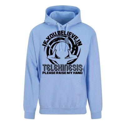 If You Believe In Telekinesis Raise My Hand Unisex Surf Hoodie