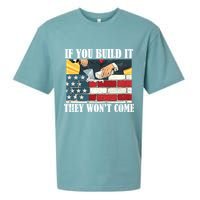 If You Build It They Won't Come Funny Trump Sueded Cloud Jersey T-Shirt