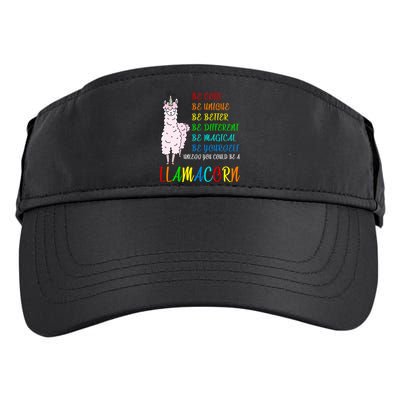 If You Can be Anything Be A Llamacorn Adult Drive Performance Visor