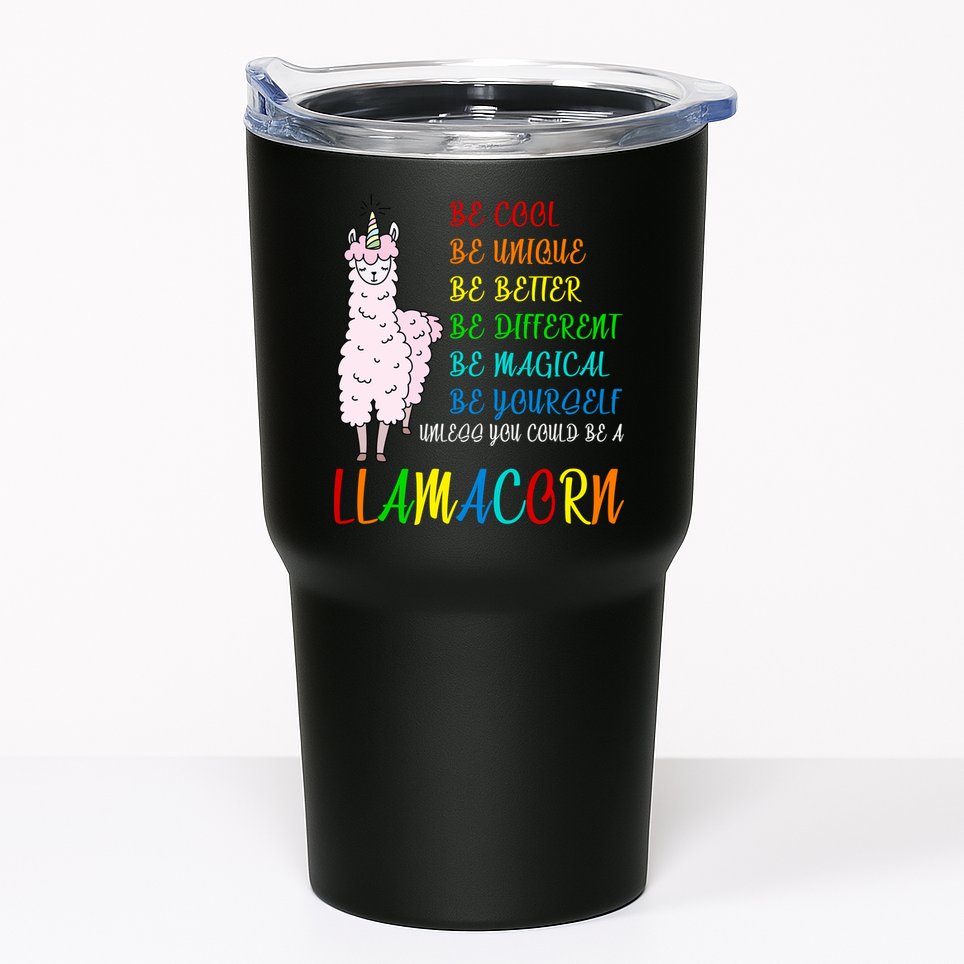 If You Can be Anything Be A Llamacorn Tumbler