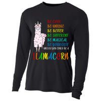 If You Can be Anything Be A Llamacorn Cooling Performance Long Sleeve Crew