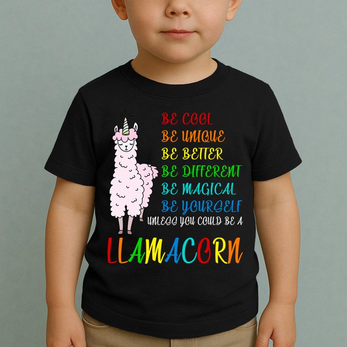 If You Can be Anything Be A Llamacorn Toddler T-Shirt